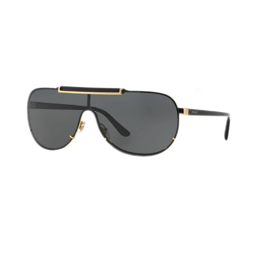 Versace Black Gold Men's Sunglasses